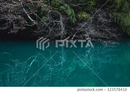[Omi River] Mysterious beauty [Ikusaka Village, Higashichikuma District] 123578410