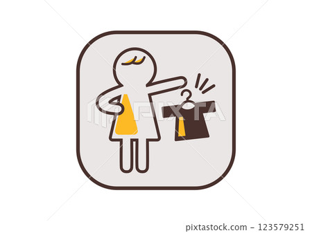 Sensory hypersensitivity: Icon of a developmental disorder that advocates for particular clothing, orange Sensory hypersensitivity: Icon of a developmental disorder that advocates for particular clothing, orange 123579251