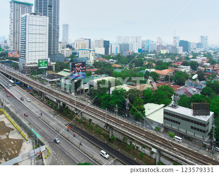 Dynamic Philippines - Rail and highway through Quezon City (May 2024) 123579331