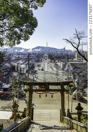 Tokuyama Yamazaki Hachiman Shrine Approach Shunan City, Yamaguchi Prefecture 123579897