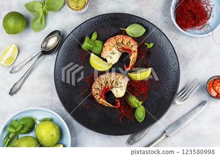 Fresh cooked lobster. Fresh cooked lobster. 123580998