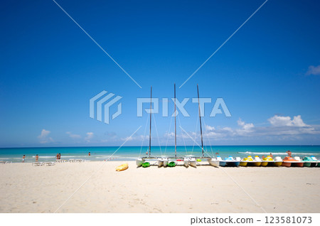 Boats at exotic beace Boats at exotic beace 123581073