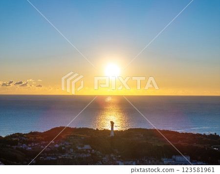 Onahama Port at dawn (Iwaki City, Fukushima Prefecture) 123581961