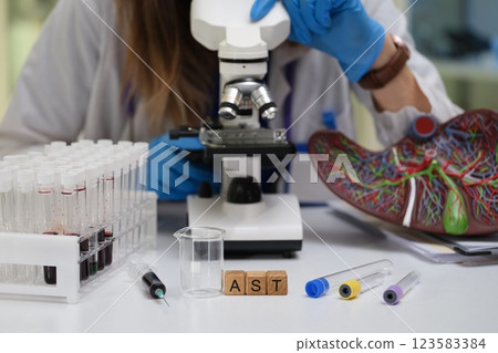 Engaging in comprehensive Laboratory Research utilizing Microscope with Sample Analysis techniques 123583384