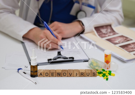 Research and Treatment of Adenovirus in Medicine, Focusing on Health Care and Patient Wellness Research and Treatment of Adenovirus in Medicine, Focusing on Health Care and Patient Wellness 123583400