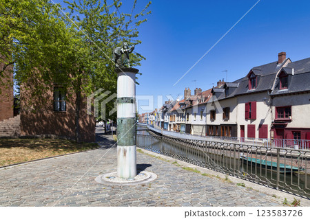 The rue de la Dodane in Amiens The rue de la Dodane in Amiens 123583726