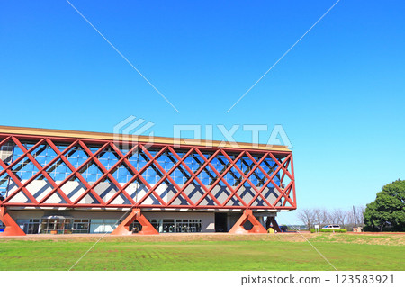 愛知縣常滑市常滑市體育館風景 123583921