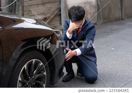 Used car appraisal inspection 123584265