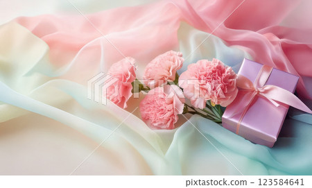 Carnation and gifts for Mother's Day Carnation and gifts for Mother's Day 123584641