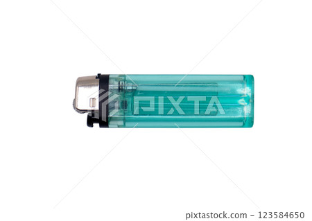 Green plastic gas lighter Green plastic gas lighter 123584650