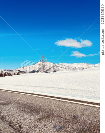 winter road winter road 123585059