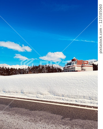 winter road winter road 123585060