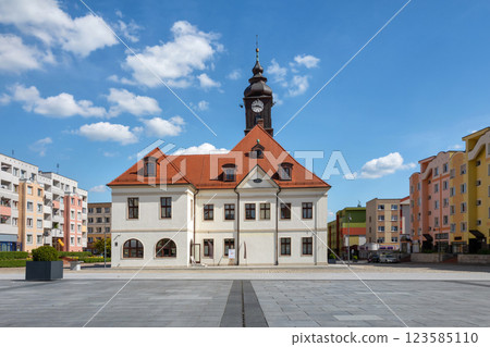 Building of Town hall in Lubin, Poland Building of Town hall in Lubin, Poland 123585110