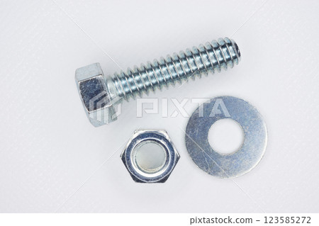 六角螺栓、螺帽和墊圈 六角螺栓、螺帽和墊圈 123585272