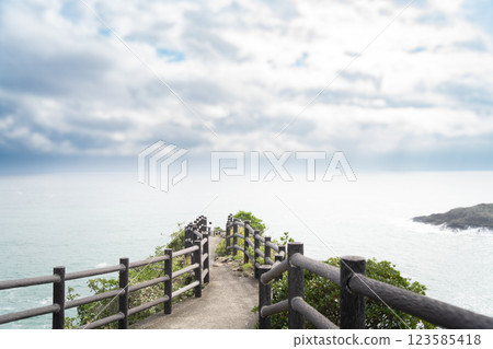 A road leading to the sea 123585418