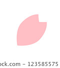 simple cherry blossom petal illustration 123585575