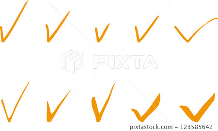 複選標記設定手繪 複選標記設定手繪 123585642