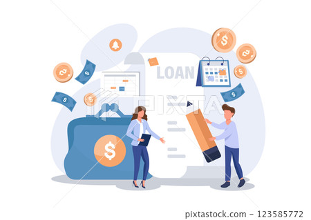 concept, financial, vector 123585772