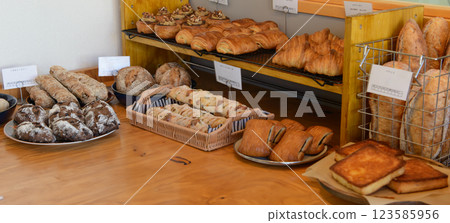 展示的麵包,麵包店,麵包店 展示的麵包,麵包店,麵包店 123585956