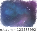 A starry sky with watercolor touches like a picture story 123585992