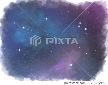 A starry sky with watercolor touches like a picture story A starry sky with watercolor touches like a picture story 123585992