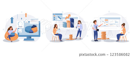 business, meeting, vector 123586082
