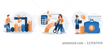 business, businessman, vector 123587439