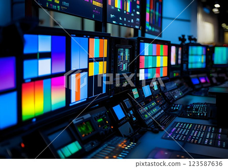 Color Bars Broadcast Suite 123587636