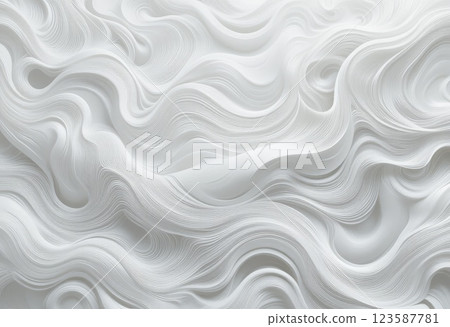 Abstract white wave forms background. 123587781