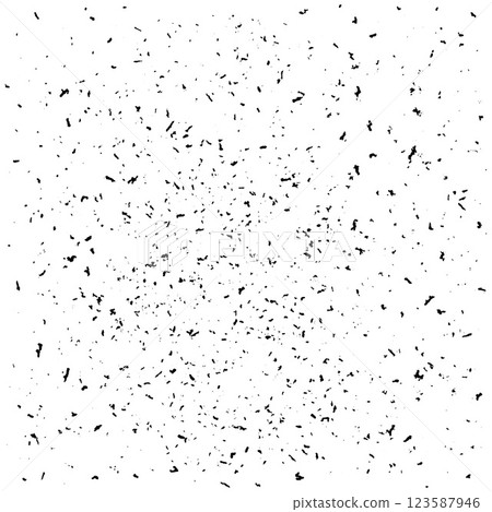 Grunge Black Ink Splatter Texture, Abstract Distressed Overlay. Grunge vector textured background 123587946