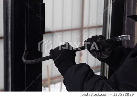 The concept of burglary. The concept of burglary. 123588059