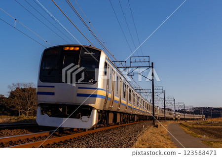 217 series running on an E-curve 123588471