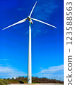 wind turbine on the mountain 123588563