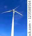 wind turbine against the blue sky 123588564