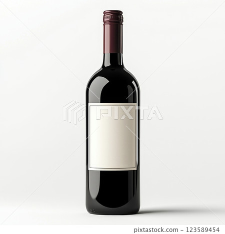 Elegant Blank Wine Bottle Label Mockup for Designers Studio Environment Elegant Blank Wine Bottle Label Mockup for Designers Studio Environment 123589454