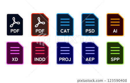 PC 檔案文件圖示 UI 類型 3 123590408