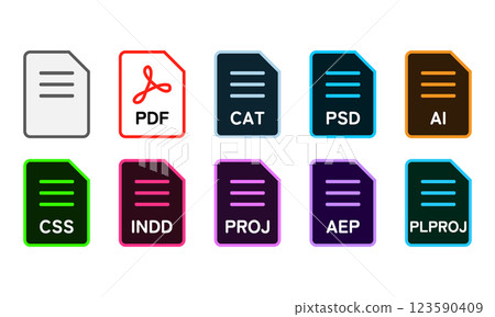 PC 檔案文件圖示 UI 類型 2 123590409