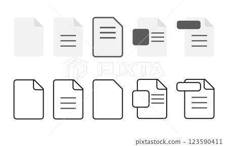 PC file document icon UI normal simple type PC file document icon UI normal simple type 123590411