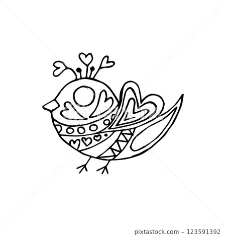 Textile template. Decorative folk element, decor 123591392