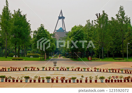 China, Sichuan Province, Yangtze River Civilization, Sanxingdui Ruins Museum Entrance 123592072