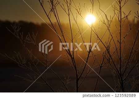 Storminess and sunrise 123592089