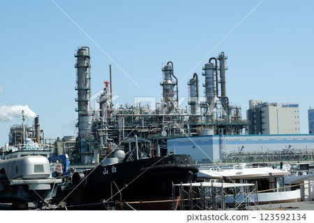 Coastal industrial area 123592134