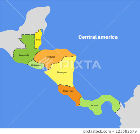 Central America countries Central America countries 123592579