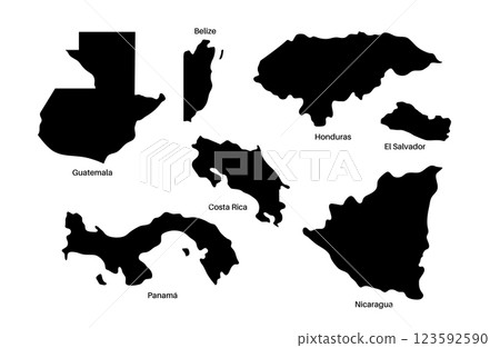 Central America countries 123592590