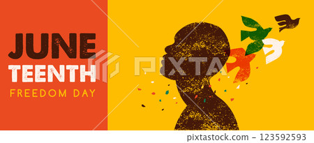 Juneteenth freedom day. A celebration of American history, African American Independence Day design Juneteenth freedom day. A celebration of American history, African American Independence Day design 123592593