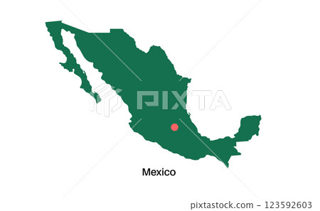 Mexico map poster 123592603
