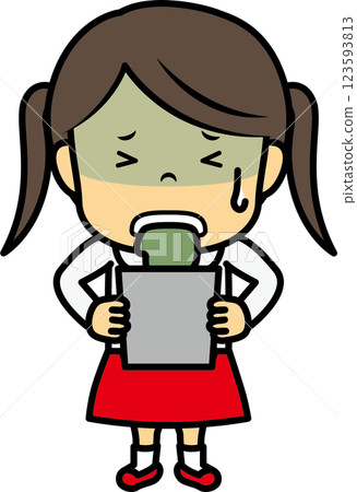 Girl vomiting 123593813