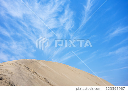 Tottori Sand Dunes and Summer Sky Tottori Sand Dunes and Summer Sky 123593967