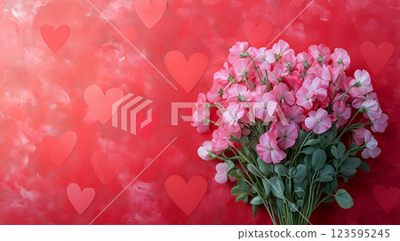 甜豌豆花束 123595245