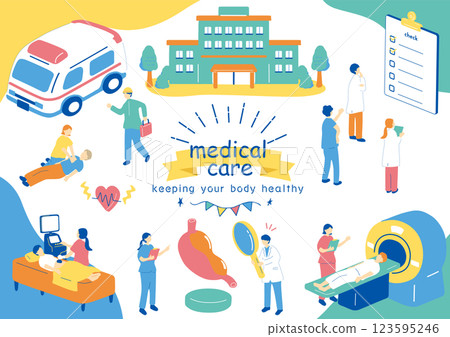 醫院和衛生工作者 123595246